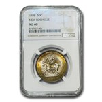 1938 New Rochelle Half Dollar MS-68 NGC