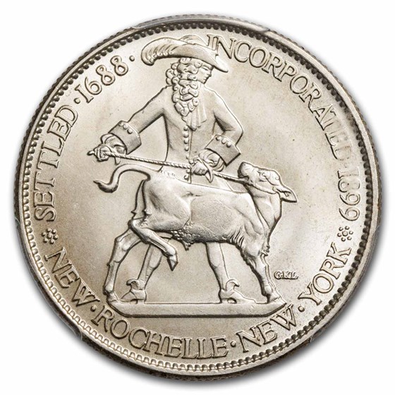 1938 New Rochelle, New York Half Dollar MS-64 PCGS 1938 New Rochelle, New York Half Dollar MS-64 PCGS