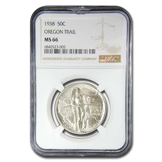 1938 Oregon Commemorative Half Dollar MS-66 NGC