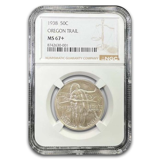 1938 Oregon Trail Commemorative Half Dollar MS-67+ NGC