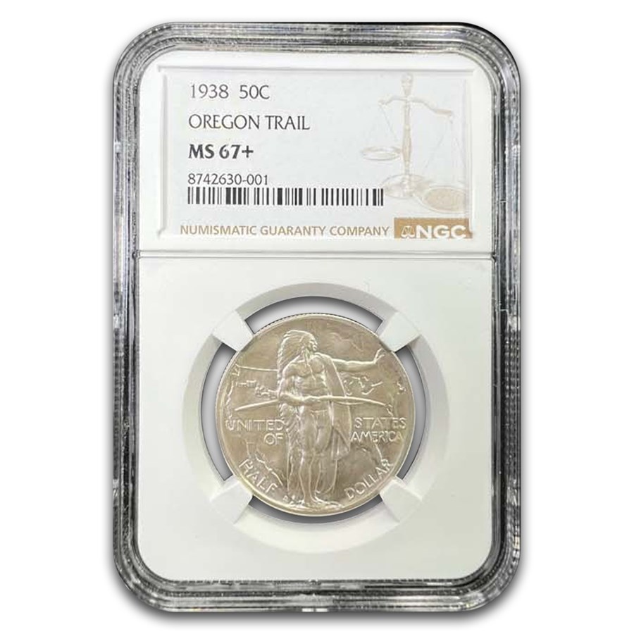 1938 Oregon Trail Commemorative Half Dollar MS-67+ NGC