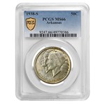 1938-S Arkansas Half Dollar Commem MS-66 PCGS