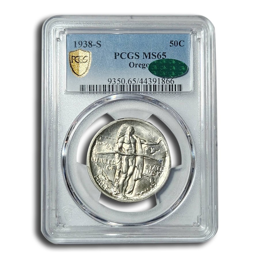 1938-S Oregon Half Dollar Commem MS-65 PCGS