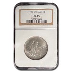 1938-S Texas Centennial Commemorative Half Dollar MS-65 NGC