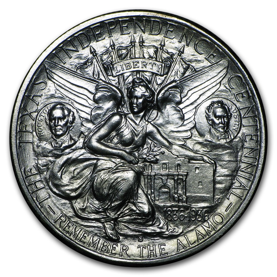 1938-S Texas Independence Centennial Half BU