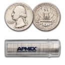 1938-S Washington Quarter 40-Coin Roll Avg Circ
