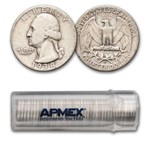 1938-S Washington Quarter 40-Coin Roll Avg Circ
