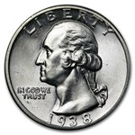 1938-S Washington Quarter AU