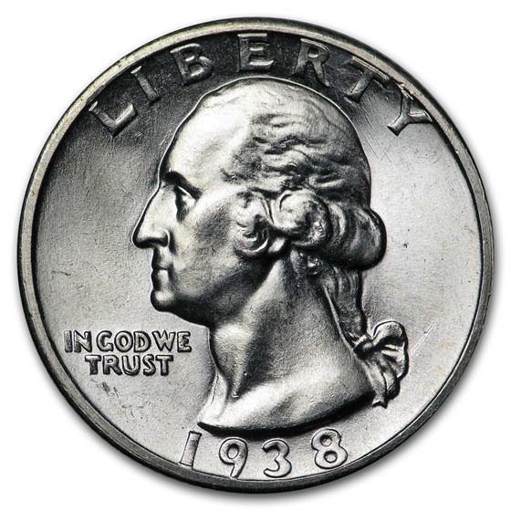 1938-S Washington Quarter AU 1938-S Washington Quarter AU