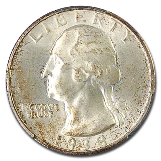 1938-S Washington Quarter MS-66 PCGS 1938-S Washington Quarter MS-66 PCGS