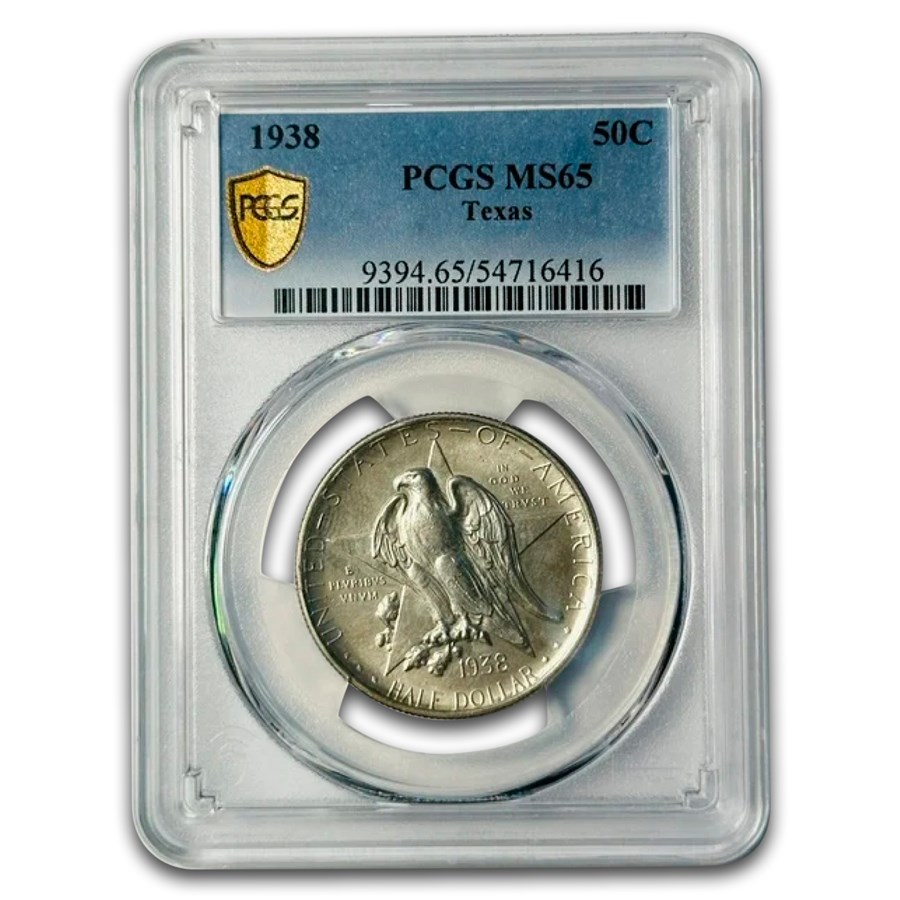 1938 Texas Centennial Commemorative Half Dollar MS-65 PCGS
