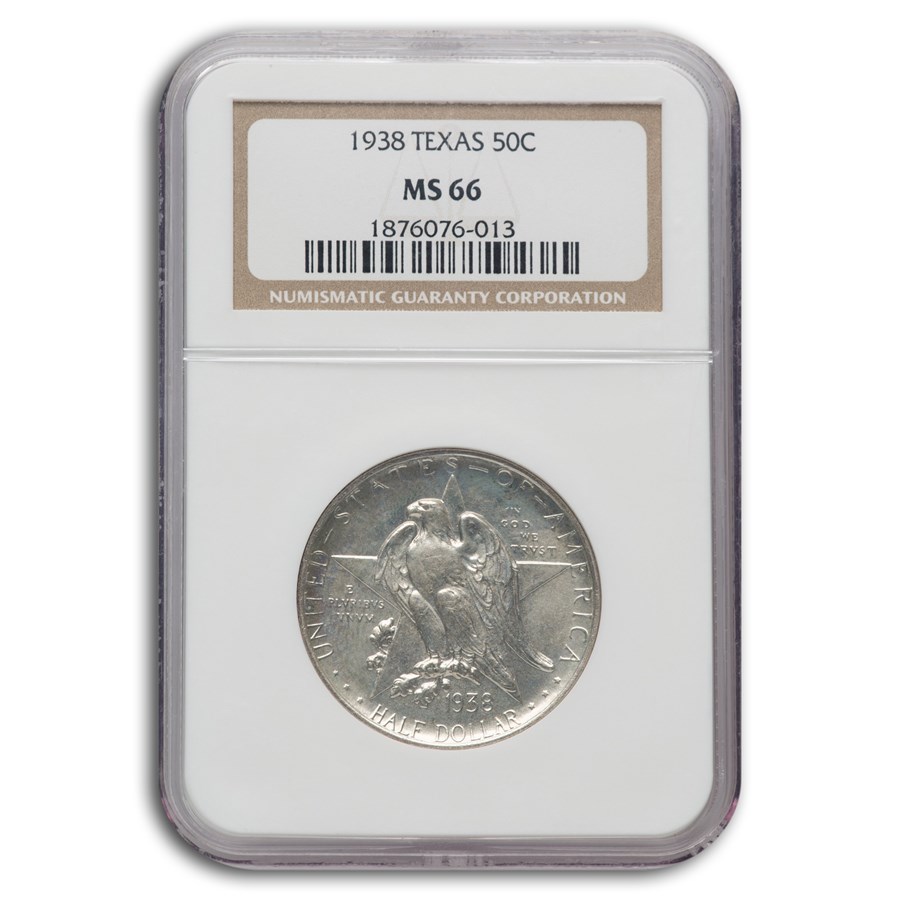 1938 Texas Half Dollar MS-66 NGC