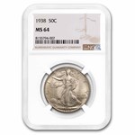 1938 Walking Liberty Half Dollar MS-64 NGC