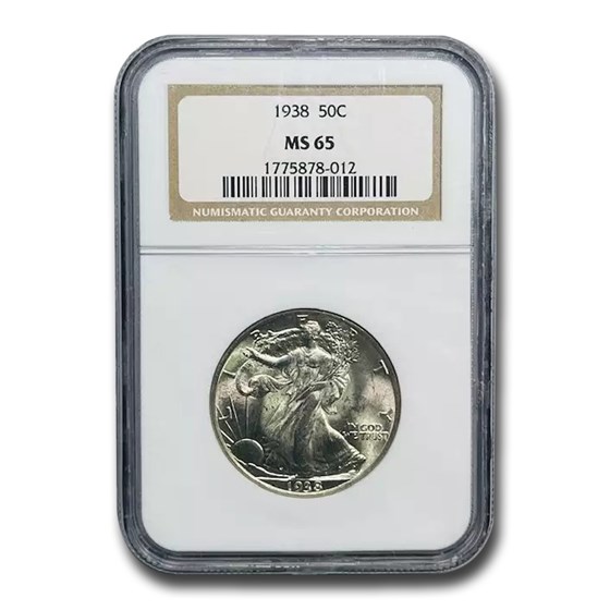 1938 Walking Liberty Half Dollar MS-65 NGC 1938 Walking Liberty Half Dollar MS-65 NGC