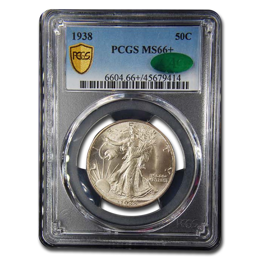 1938 Walking Liberty Half Dollar MS-66+ PCGS CAC