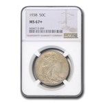 1938 Walking Liberty Half Dollar MS-67+ NGC