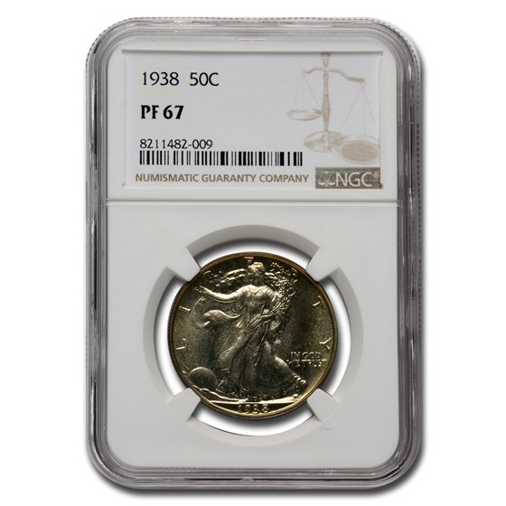 1938 Walking Liberty Half Dollar PF-67 NGC 1938 Walking Liberty Half Dollar PF-67 NGC