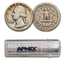 1938 Washington Quarter 40-Coin Roll Avg Circ