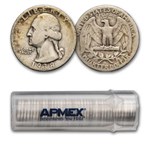 1938 Washington Quarter 40-Coin Roll Avg Circ