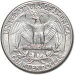 1938 Washington Quarter AU