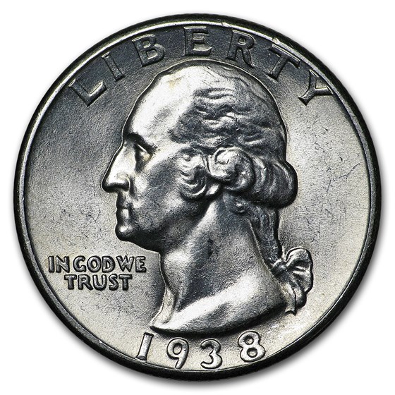 1938 Washington Quarter BU 1938 Washington Quarter BU