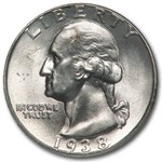 1938 Washington Quarter MS-64 NGC