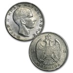 1938 Yugoslavia 2-Coin 20 & 50 Dinara Peter II Set