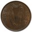 1939-1967 Ireland Large 1/2 Penny Avg Circ
