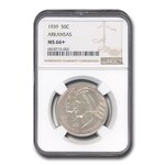 1939 Arkansas Centennial Commemorative Half Dollar MS-66+ NGC