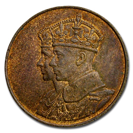 1939 Canada Royal Visit Bronze Medal BU (Red/Brown, 26 mm) 1939 Canada Royal Visit Bronze Medal BU (Red/Brown, 26 mm)