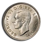 1939 Canada Silver 50 Cents George VI MS-63 PCGS