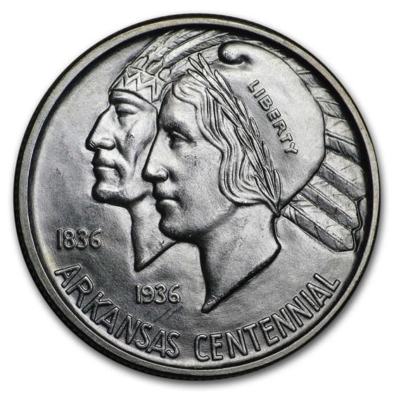 1939-D Arkansas Centennial Half Dollar Commemorative BU 1939-D Arkansas Centennial Half Dollar Commemorative BU