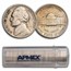 1939-D Jefferson Nickel 40-Coin Roll Avg Circ