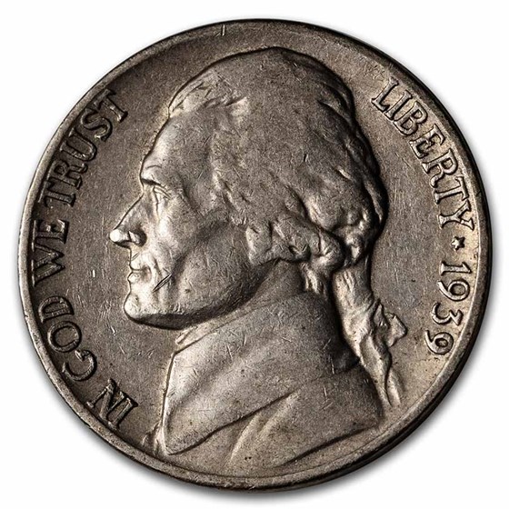 1939-D Jefferson Nickel Avg Circ 1939-D Jefferson Nickel Avg Circ