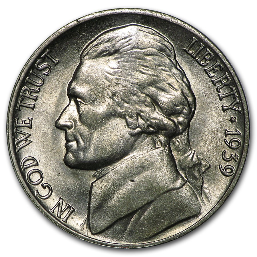 1939-D Jefferson Nickel BU