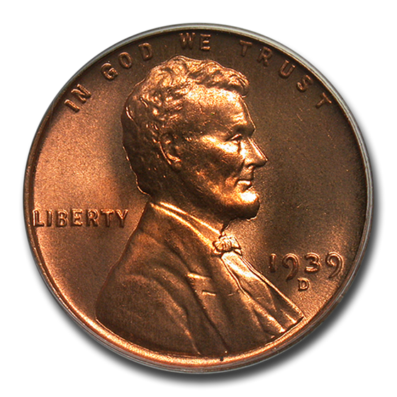 1939-D Lincoln Cent MS-67 PCGS (Red) 1939-D Lincoln Cent MS-67 PCGS (Red)