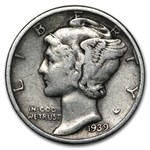 1939-D Mercury Dime Good/VF