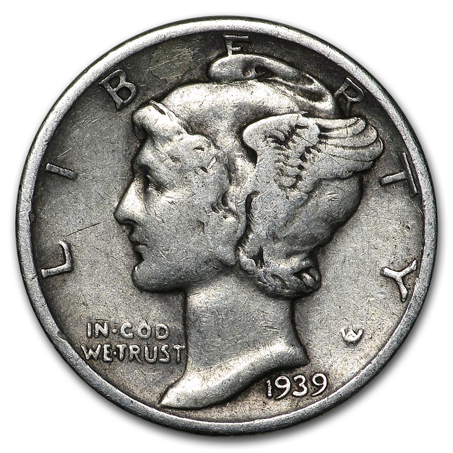 1939-D Mercury Dime Good/VF