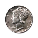 1939-D Mercury Dime MS-66 NGC