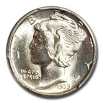 1939-D Mercury Dime MS-66 PCGS (FB)