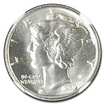 1939-D Mercury Dime MS-67 NGC (FB)