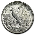 1939-D Walking Liberty Half Dollar AU