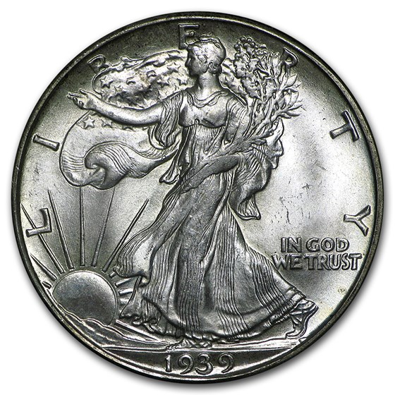 1939-D Walking Liberty Half Dollar BU 1939-D Walking Liberty Half Dollar BU