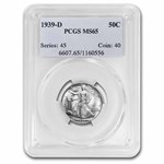 1939-D Walking Liberty Half Dollar MS-65 PCGS