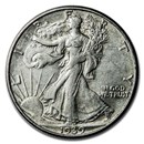 1939-D Walking Liberty Half Dollar XF