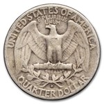 1939-D Washington Quarter 40-Coin Roll Avg Circ