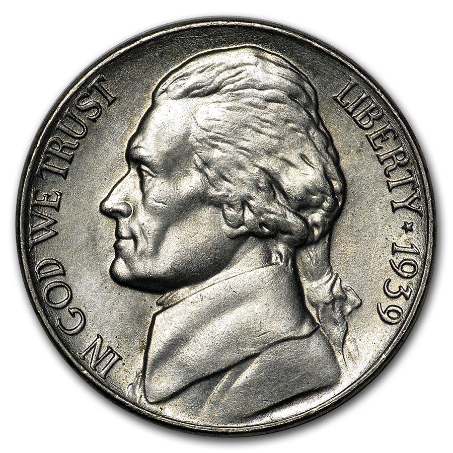 1939 Jefferson Nickel BU