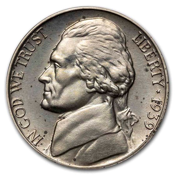 1939 Jefferson Nickel Proof 1939 Jefferson Nickel Proof