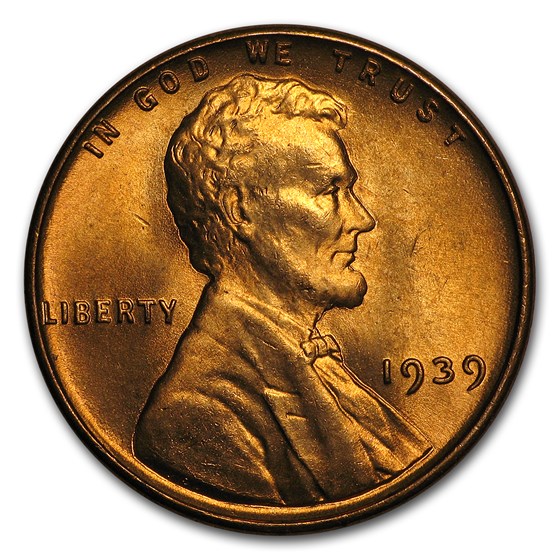 1939 Lincoln Cent BU (Red)