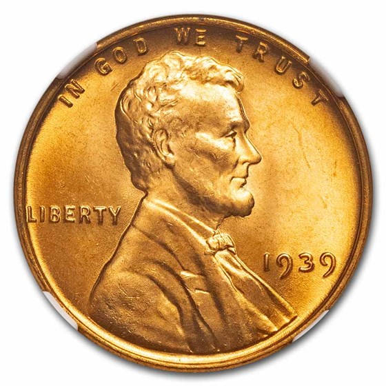 1939 Lincoln Cent MS-67 NGC (Red) 1939 Lincoln Cent MS-67 NGC (Red)